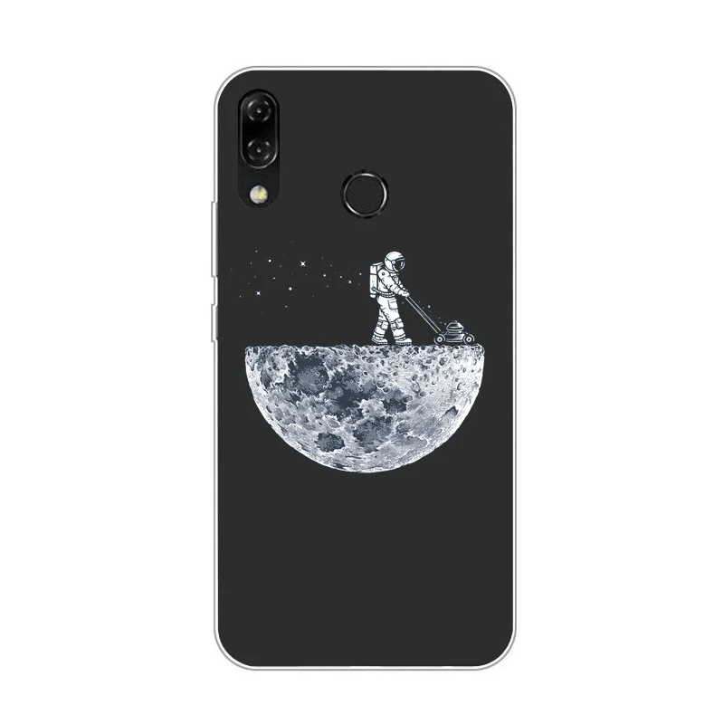 As picture showing Мягкий ТПУ чехол для Asus Zenfone 5z ZS620KL, матовый чехол с рисунком для Asus Zenfone 5 ZE620KL, чехол s, милый чехол с котом - Цвет: As picture showing