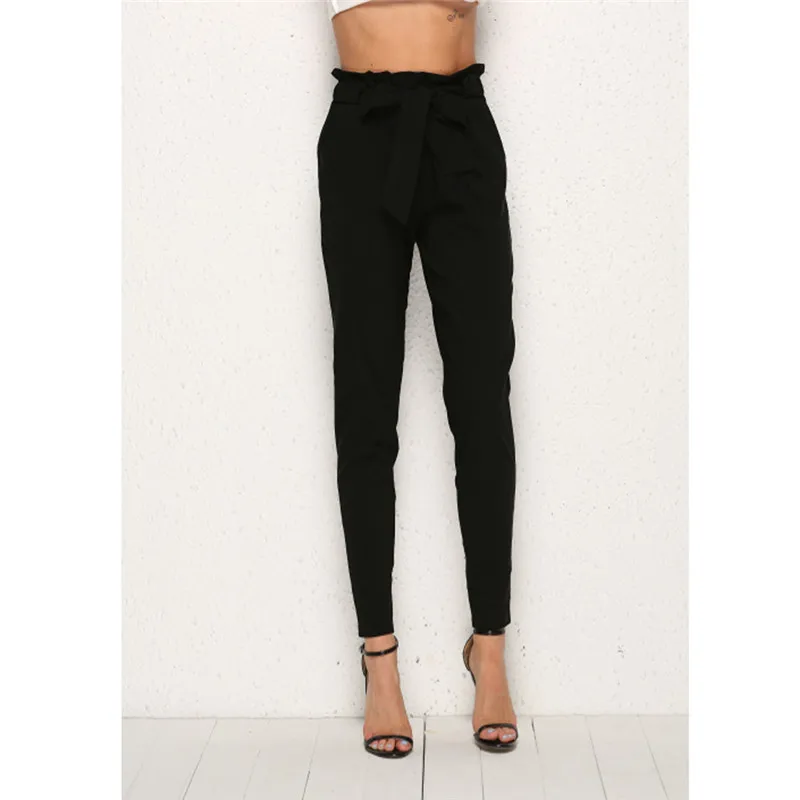 Женские брюки карго с высокой талией однотонные свободного кроя уличная одежда