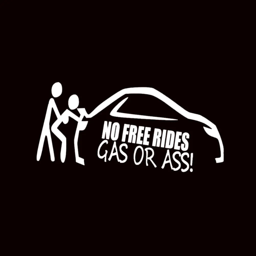Забавные виниловые наклейки &quotNo Free Rides&quot автомобильные на окна бампер кузов