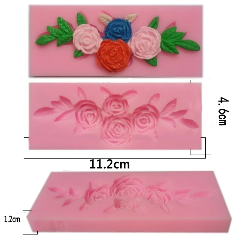 1 шт. силиконовая форма для выпечки цветов и листьев | Дом сад