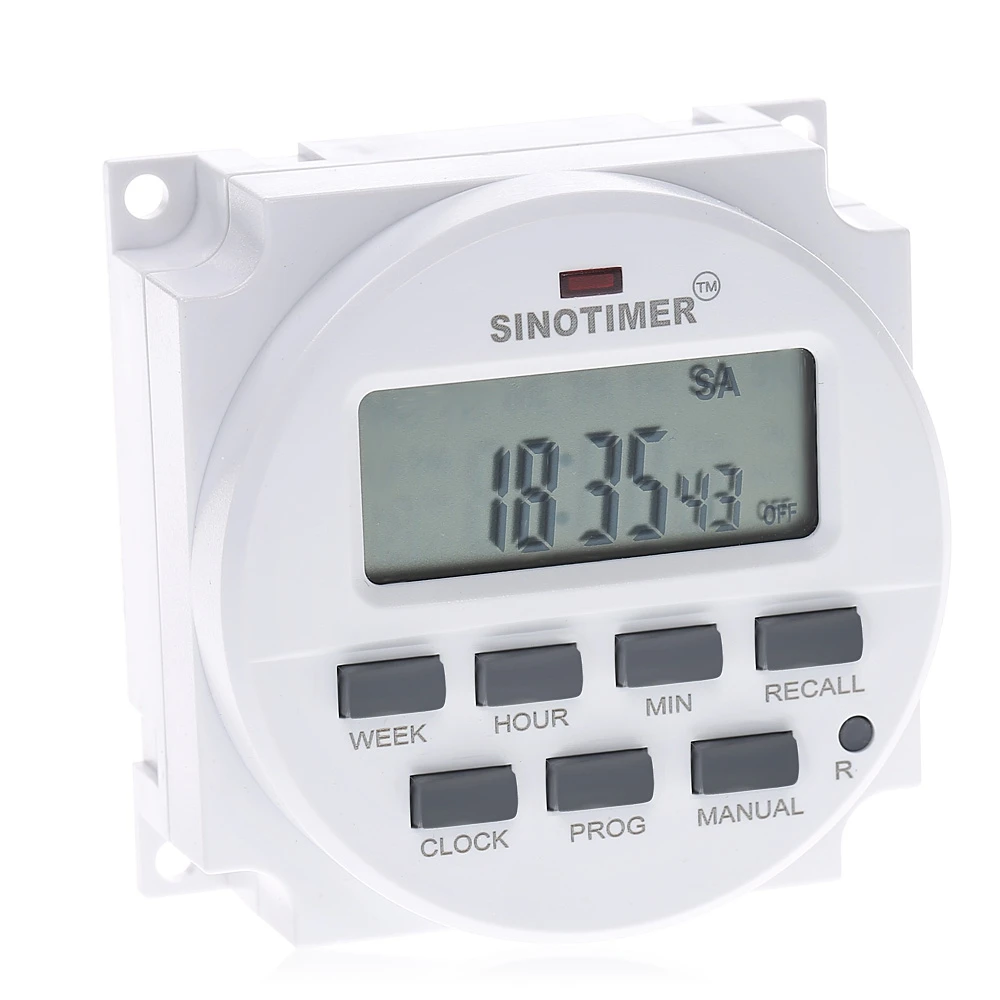 Программируемый таймер с ЖК дисплеем 15 98 дюйма 220 В|lcd timer switch|switches programmablecountdown switch