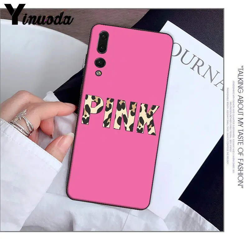 A14 Yinuoda розовый чехол для телефона Victoria LOVE на заказ, мягкий чехол для телефона huawei P20 Pro P10 Plus P9 mate 10 Lite, чехол для мобильного телефона s - Цвет: A14