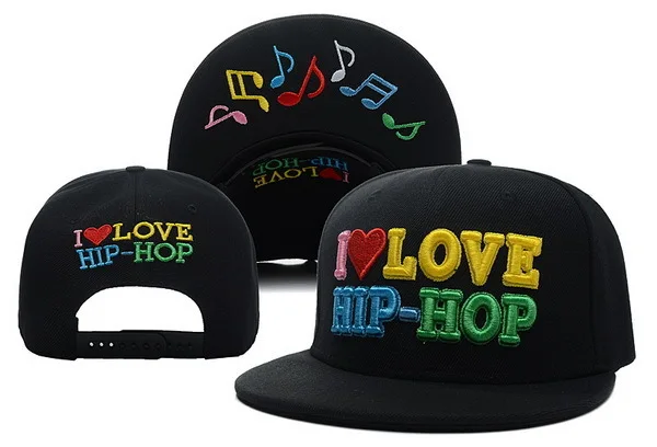 Hot style! New 2015 Korean style Music snapback hat I Love Hip Hop R&B snapbacks street unisex adjustable cap|hip-hop hoodie|cap adjustablecap |