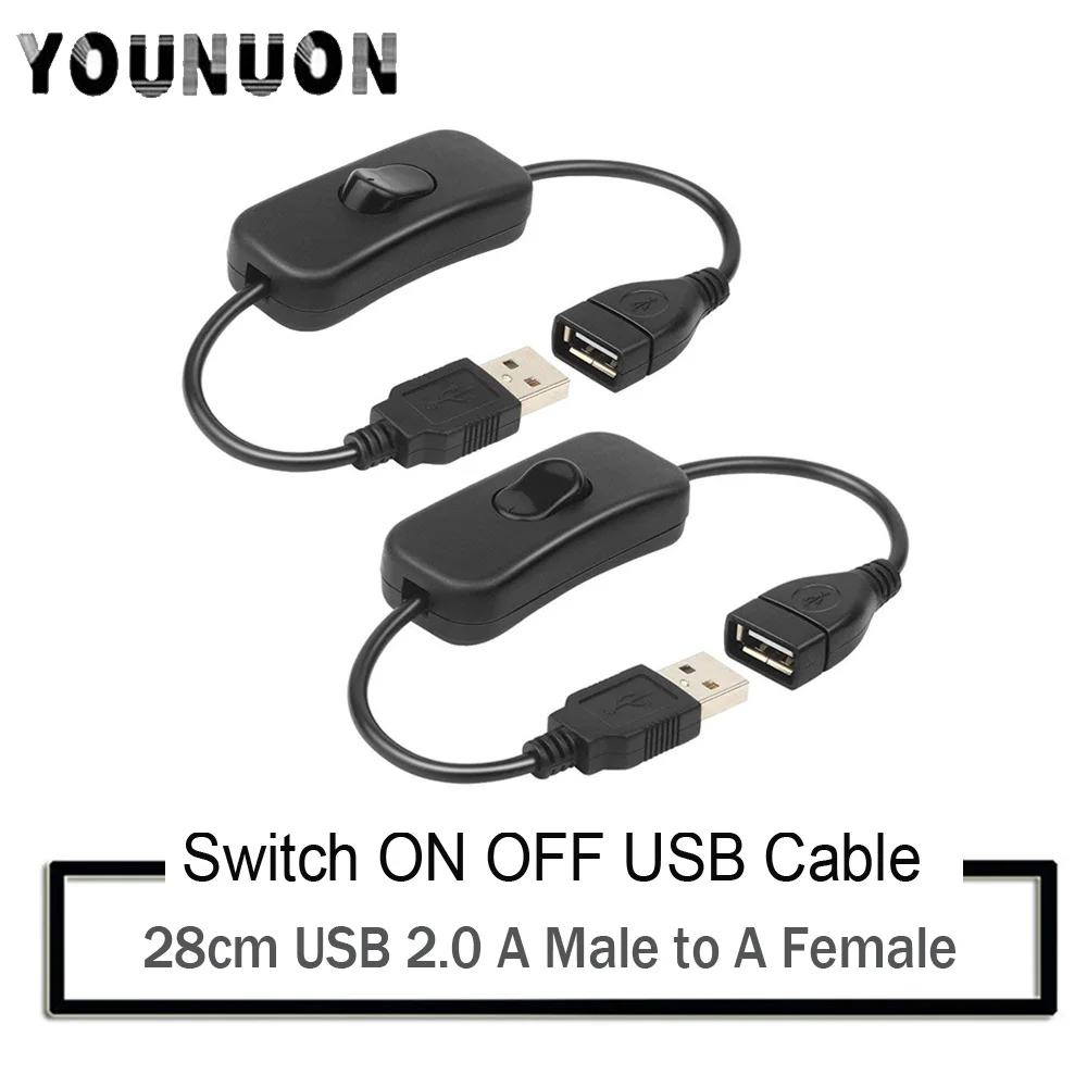 USB-кабель-удлинитель Younuon, 28 см, USB 2,0 USB-кабель-удлинитель Younuon, 28 см, USB 2,0