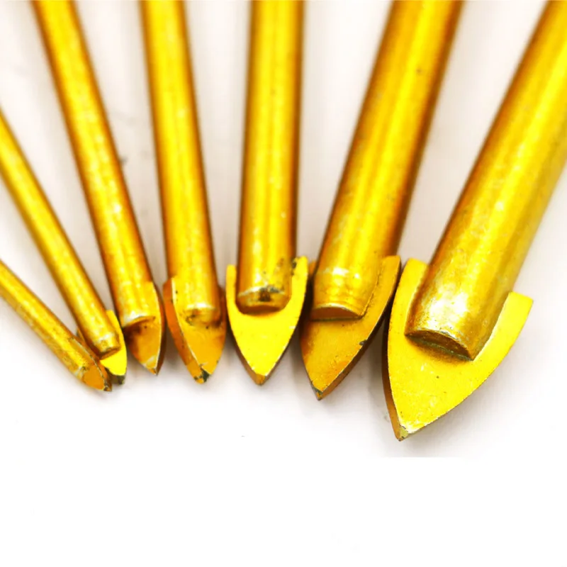 Набор сверл с титановым покрытием для керамической плитки мрамора зеркала и