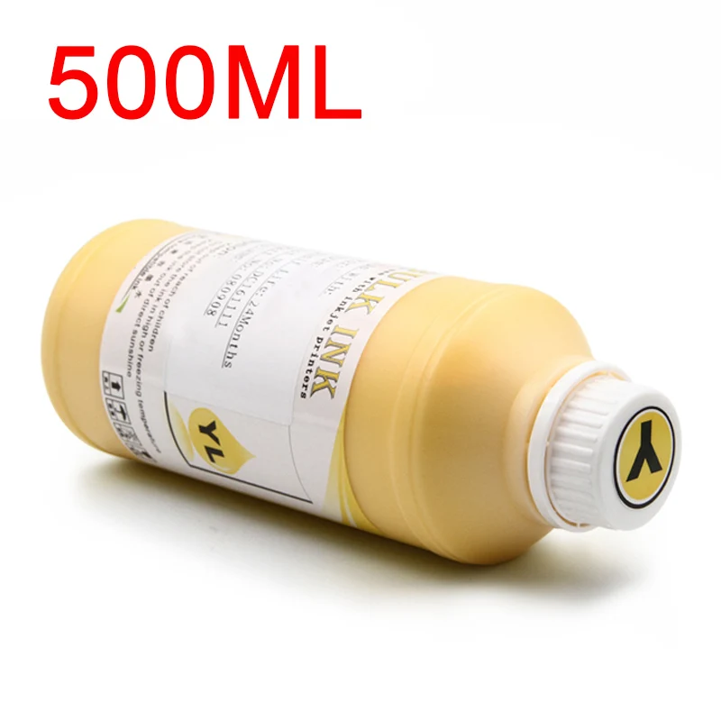 400 ml/set чернила для цифровой печати по ткани для Roland Mimaki Mutoh для Konica DX3 DX4 DX5 DX6 DX7 DTG чернила для принтера комплект - Цвет: 500ML Yellow