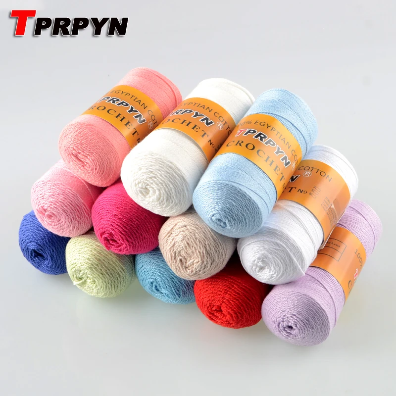 TPRPYN 5 шт. = 450 г летняя # кружевная хлопчатобумажная пряжа для вязания крючком осень