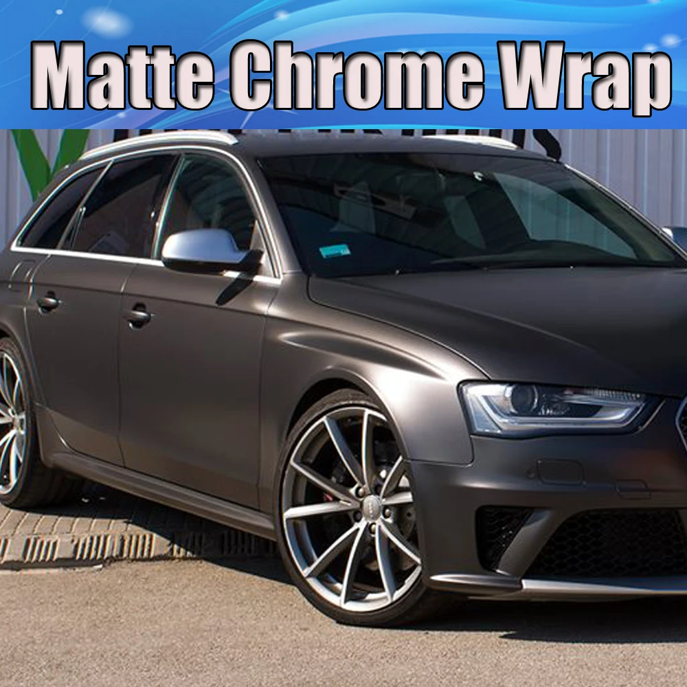 Темно серый Матовый Виниловая обертка Металлик Серый матовая пленка с воздушных