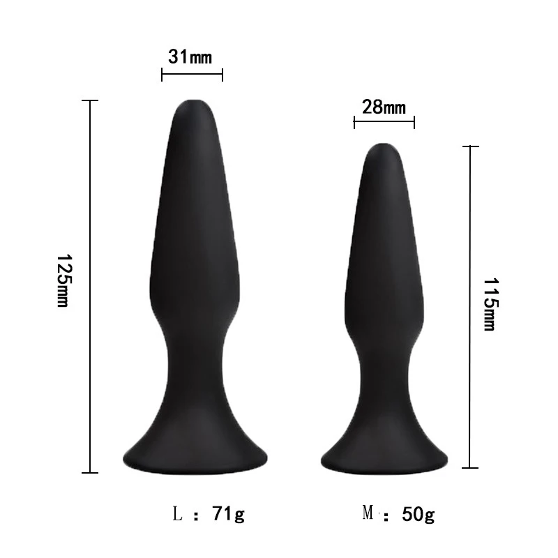 Soft Silicone Anal Plug Butt Sex Toys For Women Man Prostate Massager Anus Couple Gay Erotic Adult Product Size M-L |