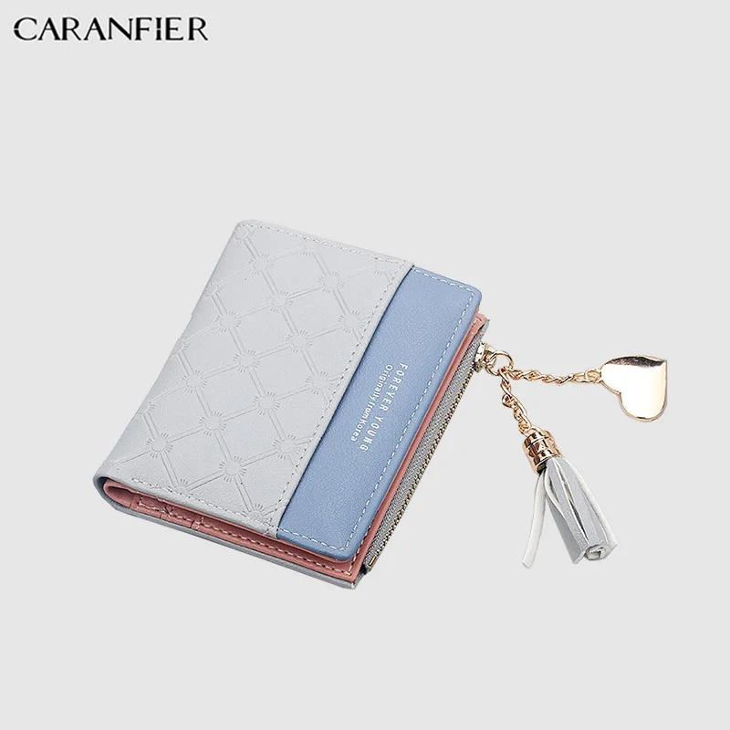 Женские кошельки CARANFIER из искусственной кожи короткие милые повседневные клатчи