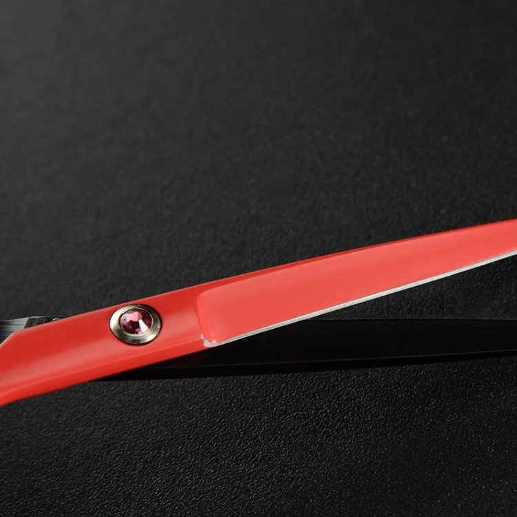 5.5in Left Hand Hair Scissors Double-tail Hairdressing Scissors Hair Salon Cutting Thinning Styling Tools Hairdressers Gift Case