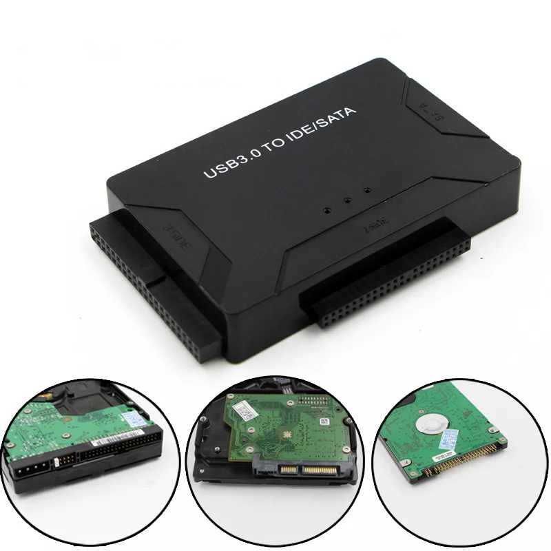 Адаптер для внешнего жесткого диска с USB 3 0 на IDE и SATA Универсальный 2 5/3 5 дюйма HDD SSD