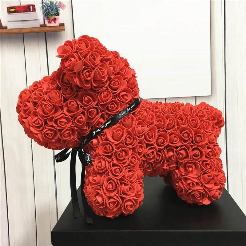 Аксессуары для розового медведя форма 200 шт. искусственные цветы из ПЭ головки