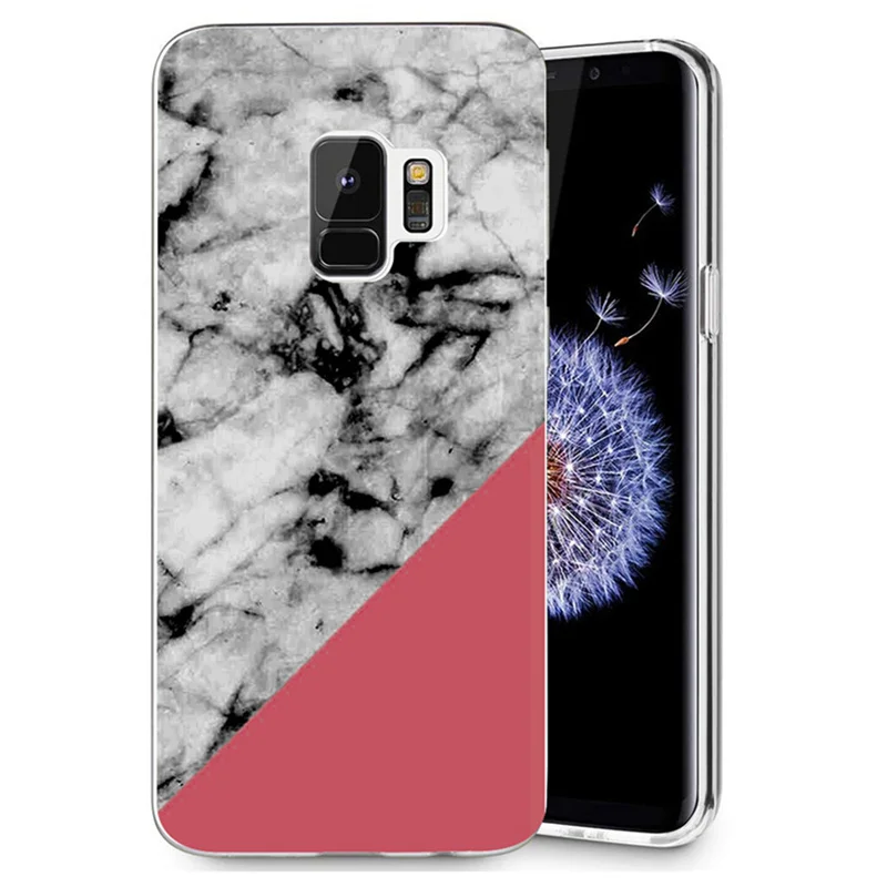 Для samsung Galaxy S9 S9Plus S8 плюс S7 edge Note 8 J530F J720 A3 A5 2017 красочный чехол из ТПУ под мрамор с