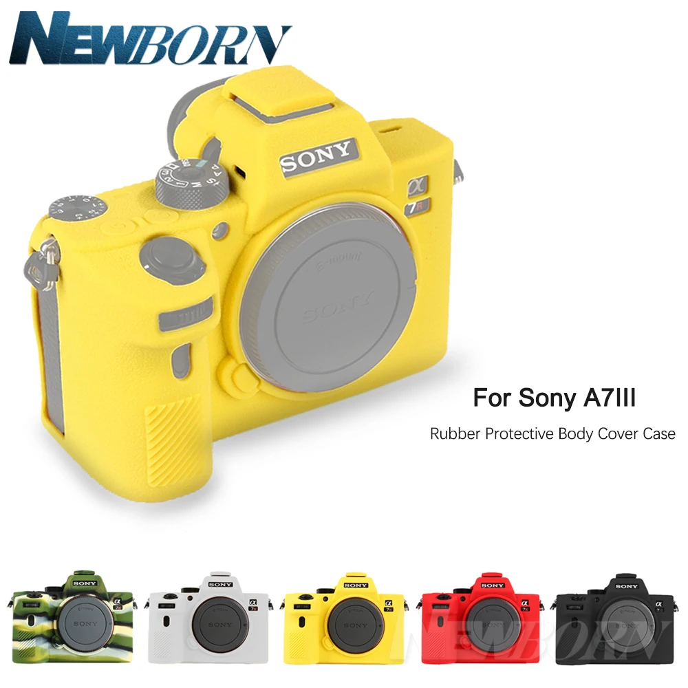 Силиконовый чехол для камеры Sony A7 III A7R мягкий с текстурой сверху защитный