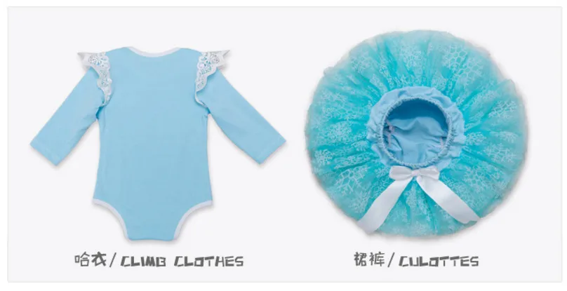 3 шт. Детские хлопковые комбинезоны с кружевом и короной | Мать ребенок