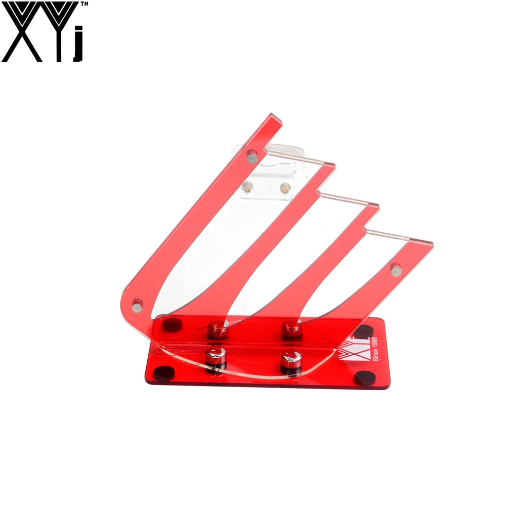 XYj Knife Holder For 3 Pieces Ceramic Knives + Peeler Red Acrylic Stand Best Kitchen Helper Hot Sale Cooking Tool Block | Дом и сад