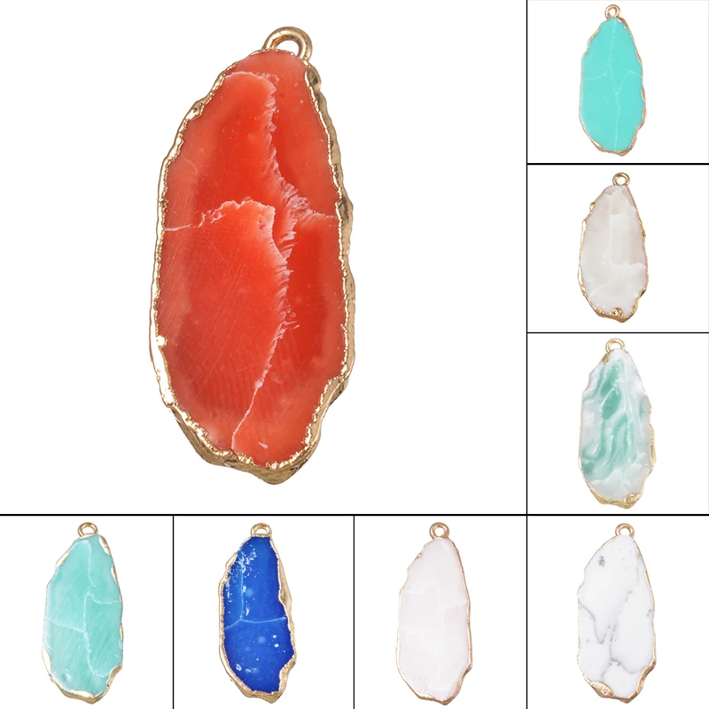 Подвески FUNIQUE из натурального камня для изготовления ювелирных изделий подвески