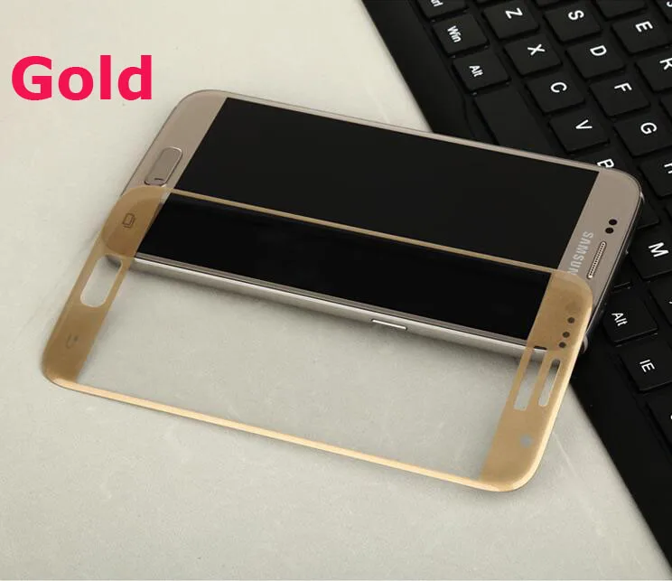 Полное покрытие из закаленного стекла для samsung Galaxy S6 Note4 A7 A5 A3 J3 J5 J7 черная белая Золотая Защитная пленка для экрана