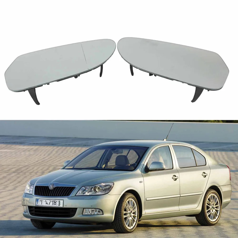 Стекло для автомобильного зеркала Skoda Octavia A6 MK2 2009 2010 2011 2012 2013 стекло с подогревом