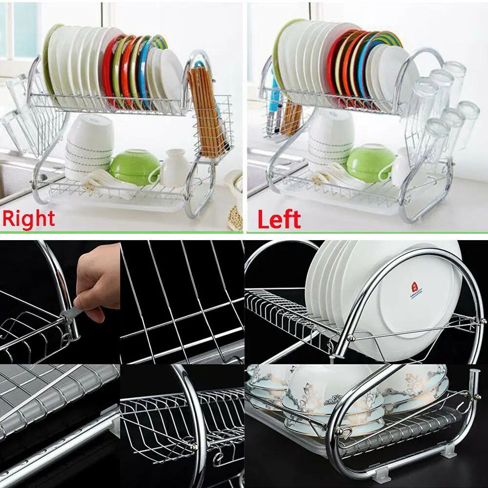 1 шт. держатель для сушилки посуды из нержавеющей стали|Подставки хранения и
