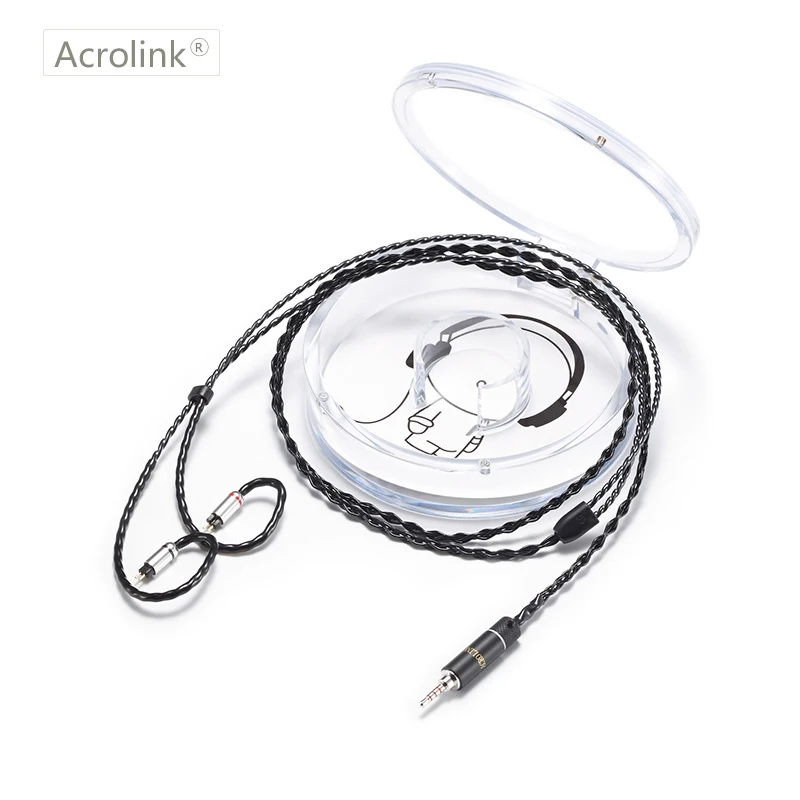 Acrolink 1 2 м контактный разъем 4 ядра 99.99% чистого серебра 5 мм XLR кабель для наушников