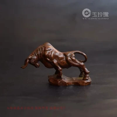 

Antique Bronze Sculpture Of Pocket Bullfight Small Ornaments