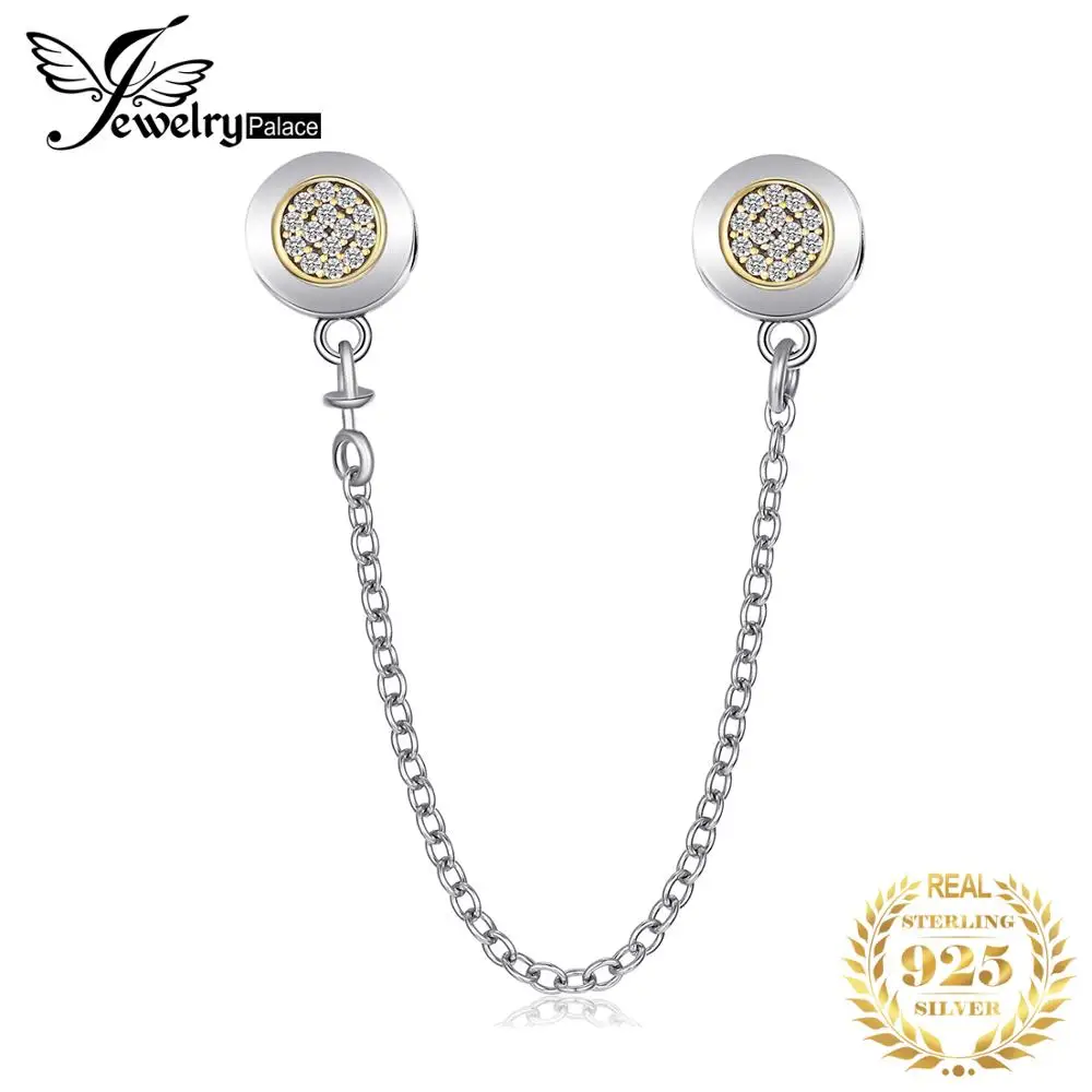 Jewelrypalace 925 пробы Серебряная сигнальная безопасная цепочка для матери и дочери