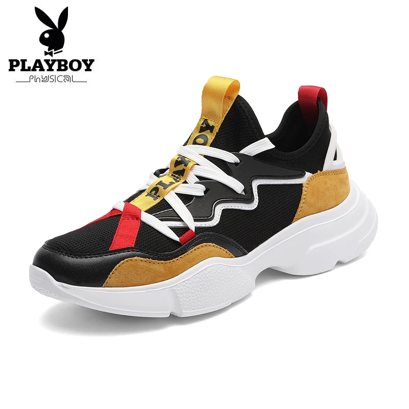 

PLAYBOY 2019 New Men Casual Shoes Men Sneakers Brand Men Shoes Male Mesh Flats Loafers Big Size Breathable Spring Autumn Shoes