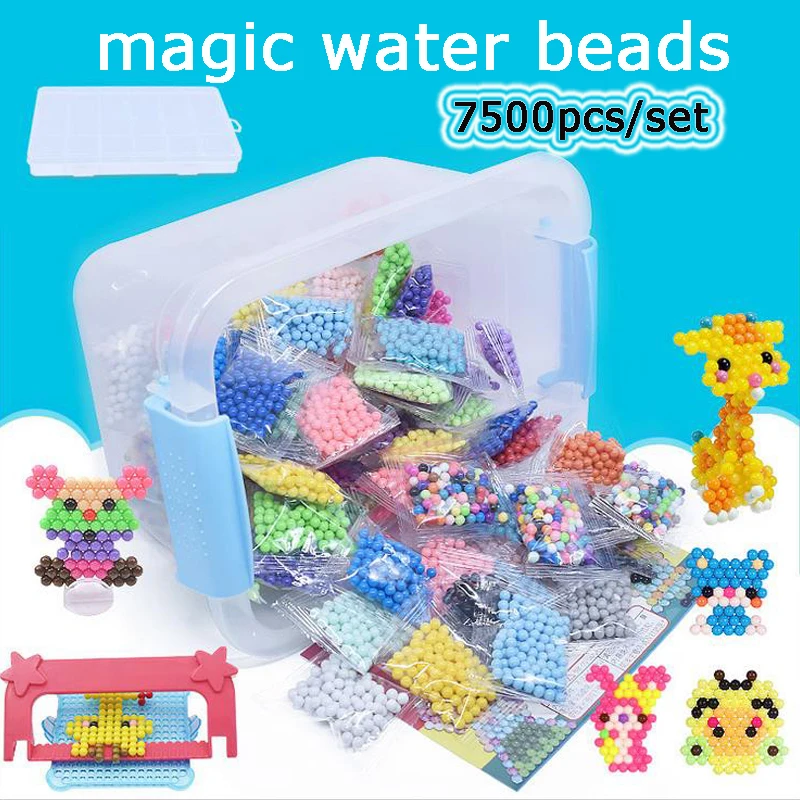 Детская игрушка DOLLRYGA 7500 шт./компл. 36 цветов 5 мм водный спрей Aqua Perlen Волшебные