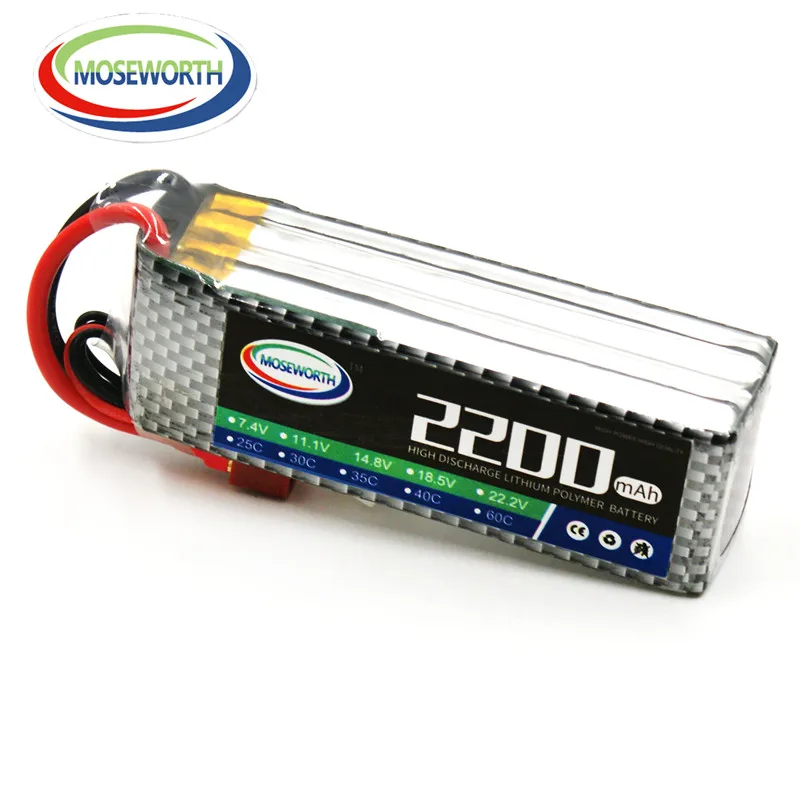 4S 14 8 V 2200 мА/ч 40C LiPo Батарея для Квадрокоптер с дистанционным управлением Drone RC