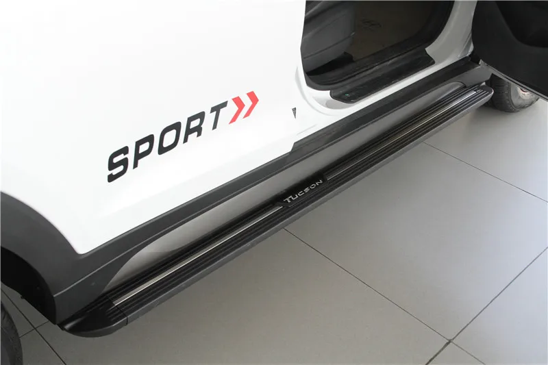 Пара боковых шагов подходят для Hyundai Tucson 2015 2016 2017 2018 2019 2020 подножка Nerf платформа