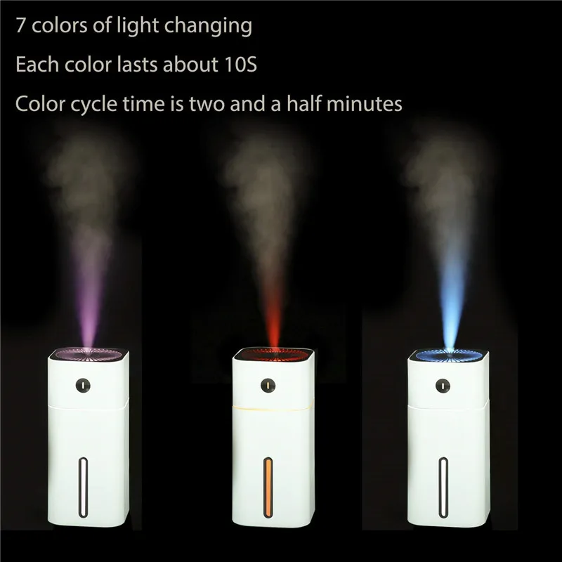 Горячее предложение! Распродажа! Портативный USB увлажнитель 7 цветов LED мини