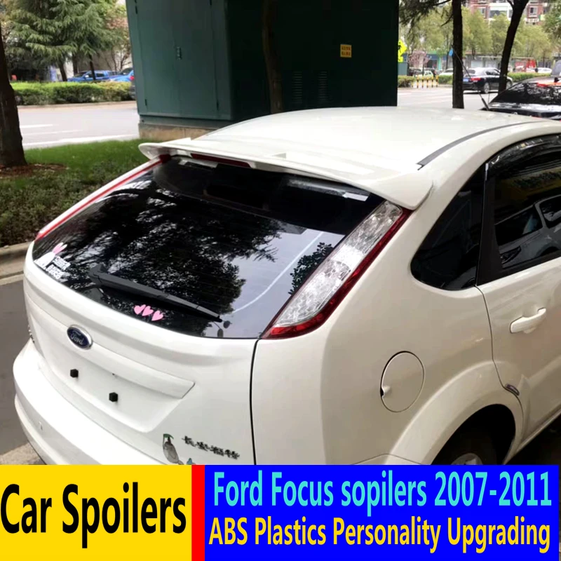 Для Ford Focus спойлер 2007-2011 Высокое качество абс материал заднее крыло автомобиля