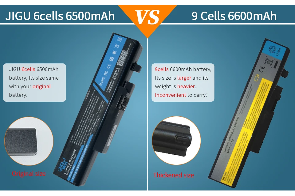 JIGU Аккумулятор для Lenovo IdeaPad B560 Y460C Y560 57Y6440 L10S6Y01