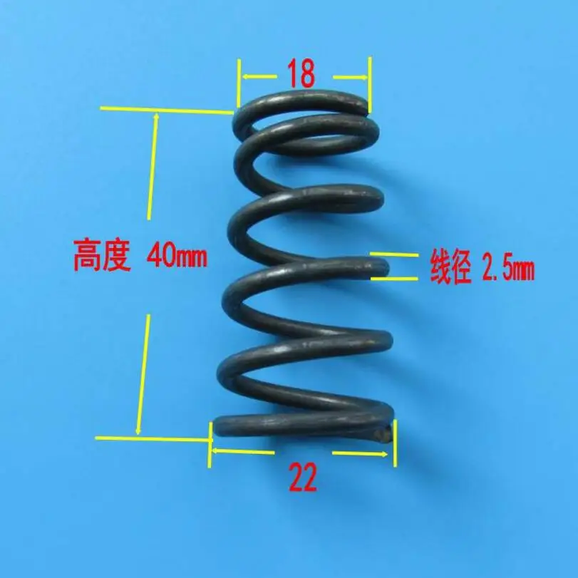 Пружина Pagoda/Коническая пружина D2.5mm OD 18mm * 22mm высота 40mm X10|spring wire|conical compression springwire