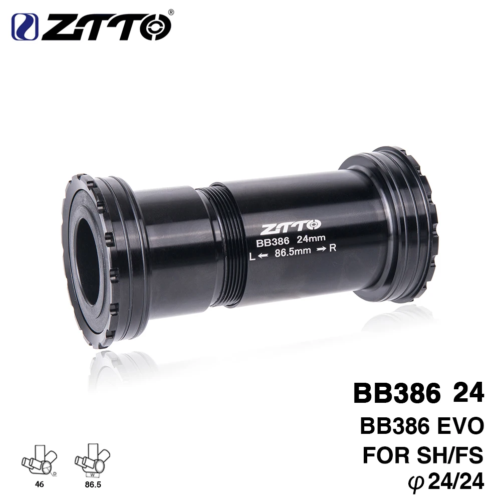 ZTTO BB386 EVO 24 адаптер Велосипедный спорт Пресс подходит нижние кронштейны крепления