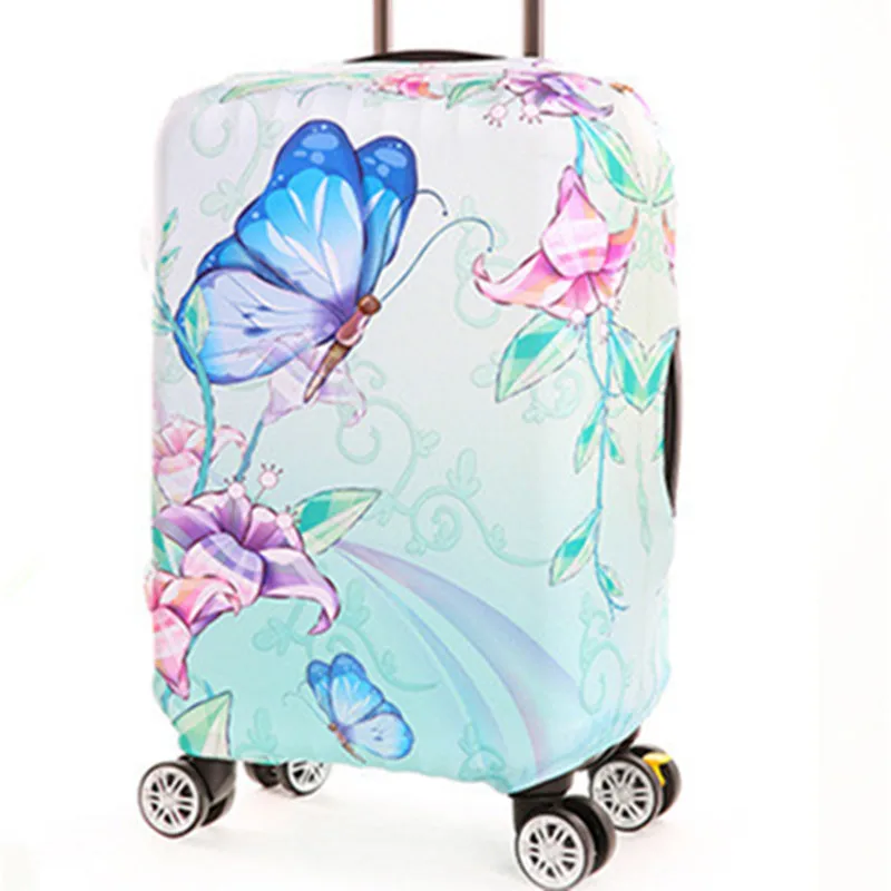 2017 Design Animals pattern suitcase cover apply to 18-32 inch protective High elasticity flower travel trolley luggage protecti | Багаж и