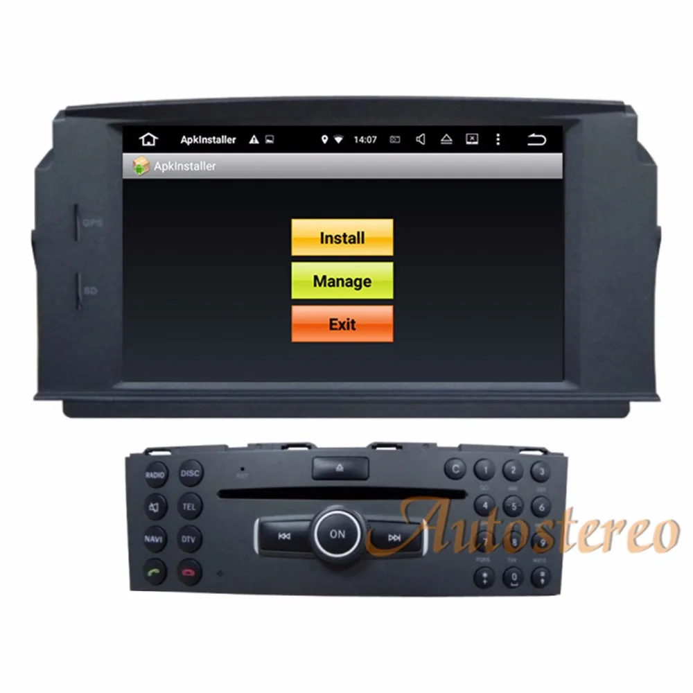 Новейший Android 9,0 автомобильный dvd-плеер gps навигация стерео радио блок для MERCEDES BENZ C Класс C200 C180 W204 авто мультимедиа