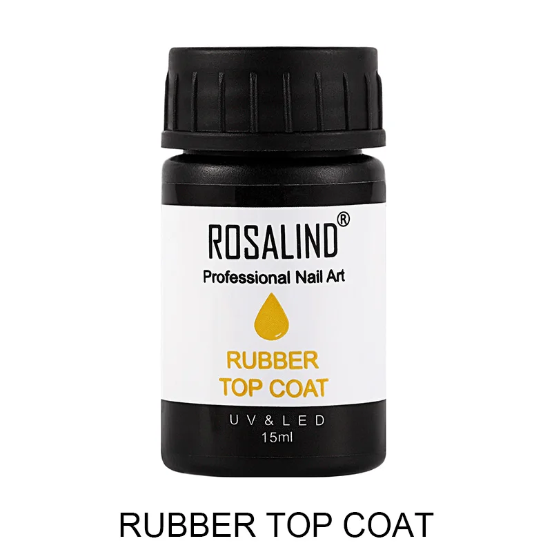RE04RTOP ROSALIND 1 шт. Базовый Топ гель лак для ногтей искусство Высокое качество замачиваемый УФ светодиодный гель для ногтей долговечный резиновый гель лак Базовое покрытие - Цвет: RE04RTOP