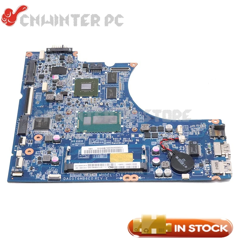 Материнская плата NOKOTION DA0ST6MB6E0 для Lenovo FLEX 14 материнская ноутбука дюймов SR170 I5 4200U