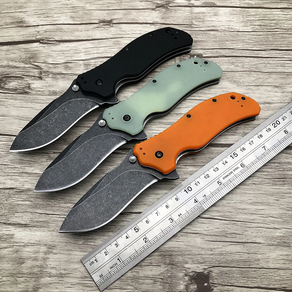 ZZSQ 0350BW Тактический выживания складной нож G10 ручка подшипника ножа подшипник карманный нож Кемпинг Охота Открытый EDC инструмент нож
