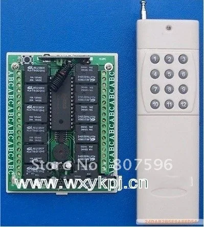 Междугородная 3000 м 12В 15ch RF Беспроводная световая лампа LED SMD ВКЛ. Переключатель