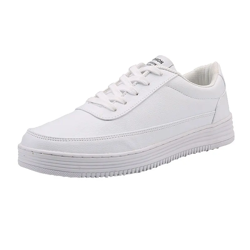 Men Skateboarding Shoes Big Size 47 leather Sport Sneakers Outdoor Athletic Man Or Women Unisex White color Lace up | Спорт и