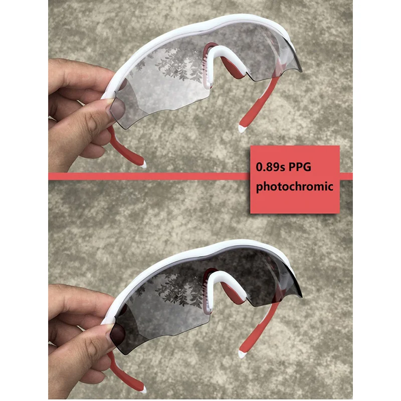 Профессиональные велосипедные очки UV400 поляризационные фотохромные