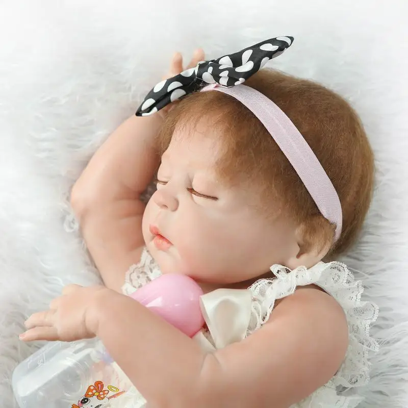 22 "реалистичные силиконовые Reborn Baby куклы полный средства ухода за кожей винил