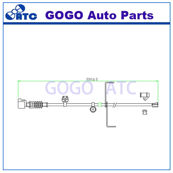 500 шт. L = 530 мм датчик износа тормозной накладки для LEXUS LS (UVF4 _ USF4 _) 460 OEM 47770-50090 |