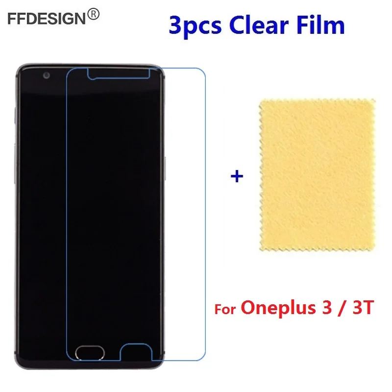3 шт для OnePlus 3T прозрачная защитная пленка ЖК-экрана Oneplus One plus 3t Защитная экрана