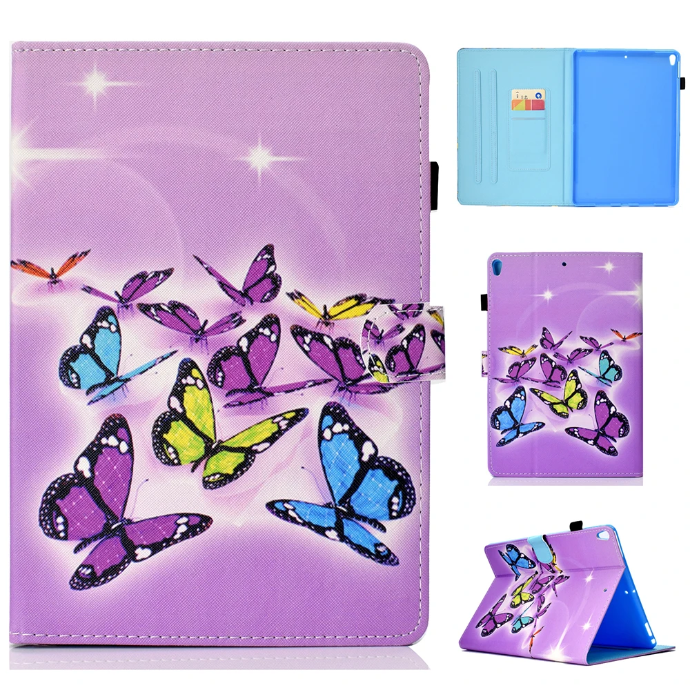 Модный чехол из искусственной кожи с мультяшным рисунком для Apple iPad Pro 10 5 A1701 1709
