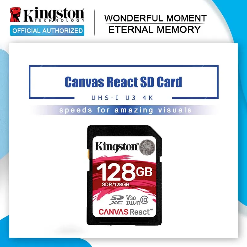 Карты памяти Kingston MLPR2 32 ГБ 64 128 256 флеш карта класс 10 U3 SD SDXC 90 МБ/с./с C10|sd card sdxc|memory cardsd